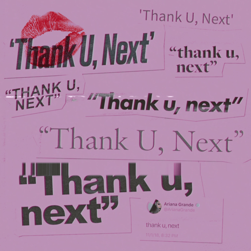 thank u, next artwork